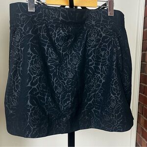 Orvis black rose travel skirt skort black size large